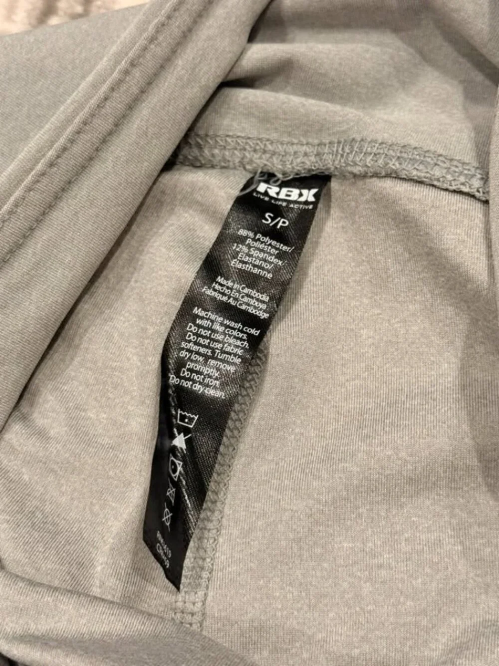 NEW RBX women's small gray/white leggings